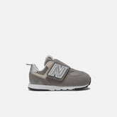 Size 0 - 10 | Kids New Balance 574 NEW-B Hook & Loop Rain Cloud With Silver Metallic