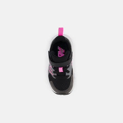 Size 0 - 10 | Kids New Balance Rave Run V2 Bungee Lace With Top Strap Black With Vibrant Pink