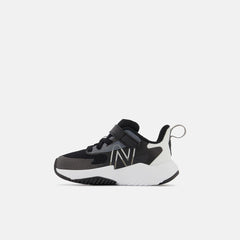 Size 0 - 10 | Kids New Balance Rave Run V2 Bungee Lace With Top Strap Black With White