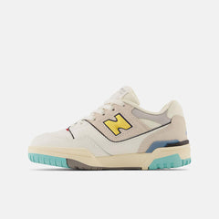Size 10.5 - 3 | Kids New Balance 550 White With Surf