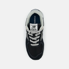 Size 10.5 - 3 | Kids New Balance 574 Core Black With White