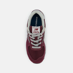 Size 10.5 - 3 | Kids New Balance 574 Core Burgundy With White