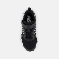 Size 10.5 - 3 | Kids New Balance Fresh Foam 650 Bungee Lace With Top Strap Black With Metallic Silver And White