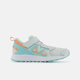 Size 10.5 - 3 | Kids New Balance Fresh Foam 650 Bungee Lace With Top Strap Light Surf With Peach Glaze And Surf