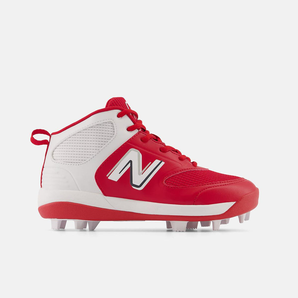 Size 3.5 - 7 | Kids New Balance 3000 V6 Rubber Molded Team Red With White