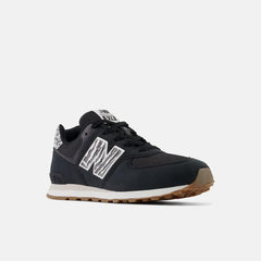 Size 3.5 - 7 | Kids New Balance 574 Black With White