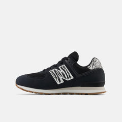 Size 3.5 - 7 | Kids New Balance 574 Black With White
