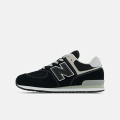 Size 3.5 - 7 | Kids New Balance 574 Core Black With White