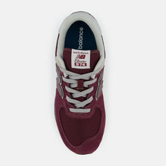 Size 3.5 - 7 | Kids New Balance 574 Core Burgundy With White
