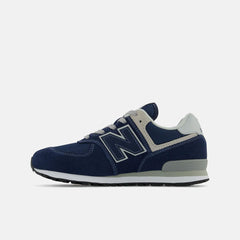 Size 3.5 - 7 | Kids New Balance 574 Core Navy With White
