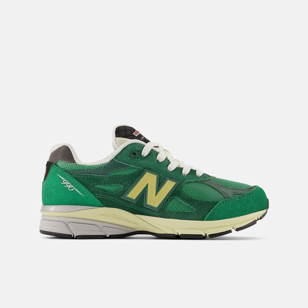 Size 3.5 - 7 | Kids New Balance 990v3 Varsity Green With Team Forest Green