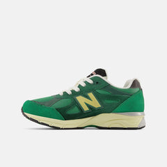 Size 3.5 - 7 | Kids New Balance 990v3 Varsity Green With Team Forest Green