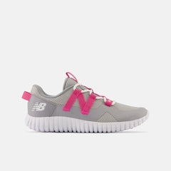 Size 3.5 - 7 | Kids New Balance PLAYGRUV V2 Bungee Grey With Hi-pink