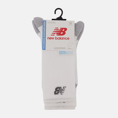 Socks | Men/Women New Balance Coolmax Crew Socks 2 Pack White