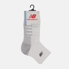 Socks | Men/Women New Balance Coolmax Quarter Socks 2 Pack White