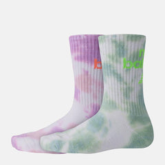 Socks | Men/Women New Balance NB Essential Tie Dye Midcalf 2 Pack Assorted Colors 2