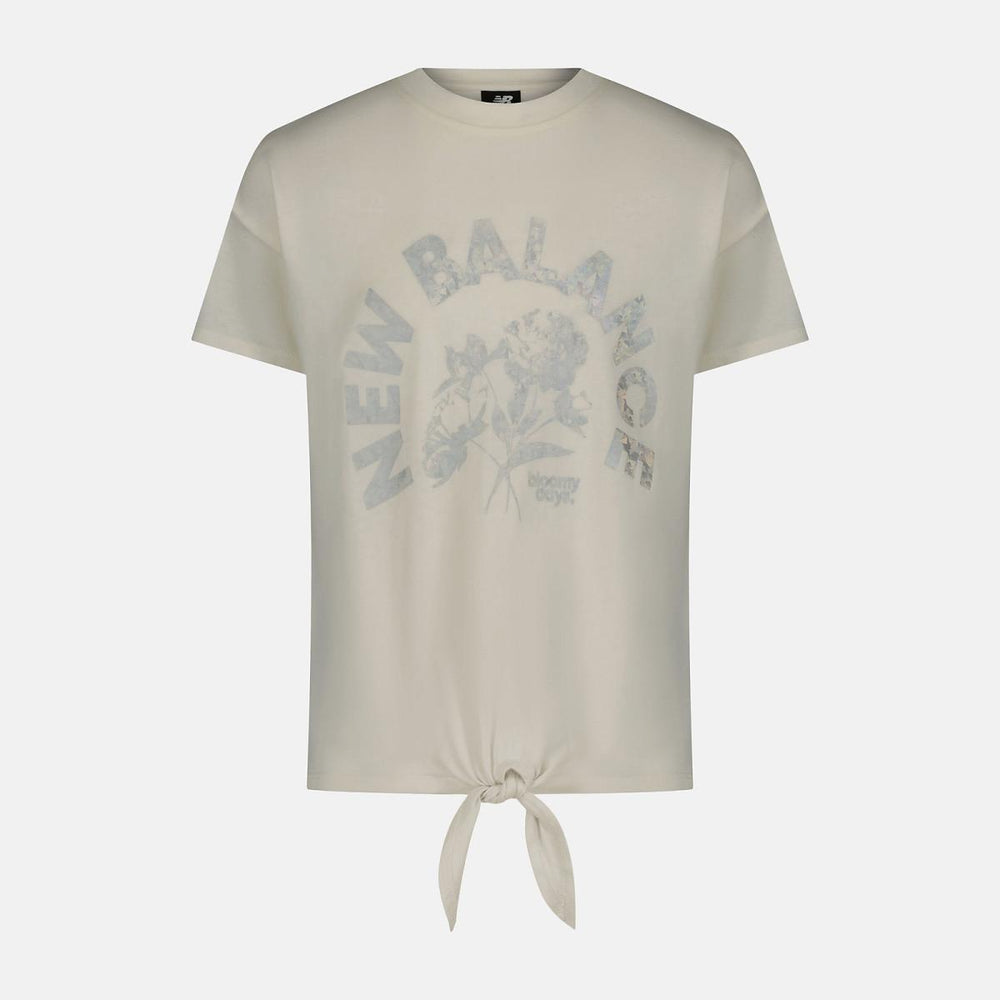 Tops | Kids New Balance NB Essential Tie Front Tee Sea Salt