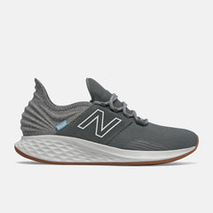 Walking | Men New Balance Fresh Foam Roav Tee Shirt Lead With Light Aluminum