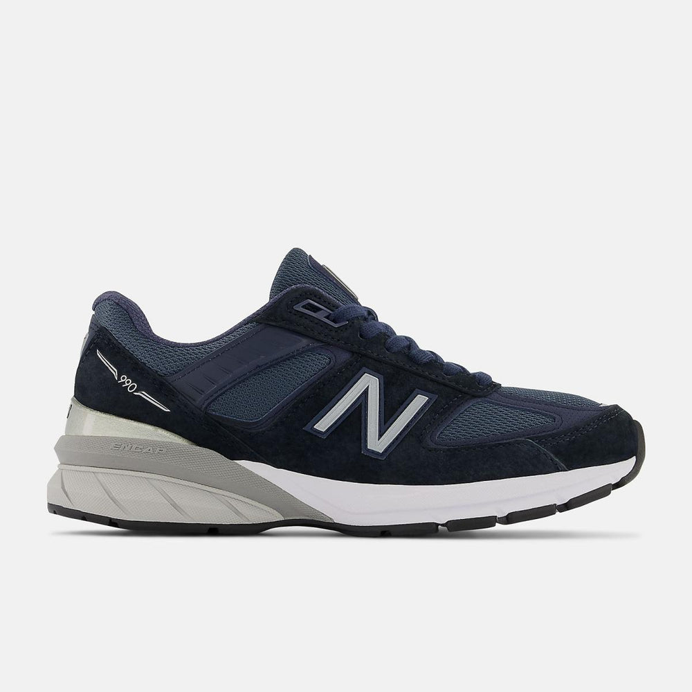 Walking | Men New Balance MADE In USA 990v5 Core Navy With Silver