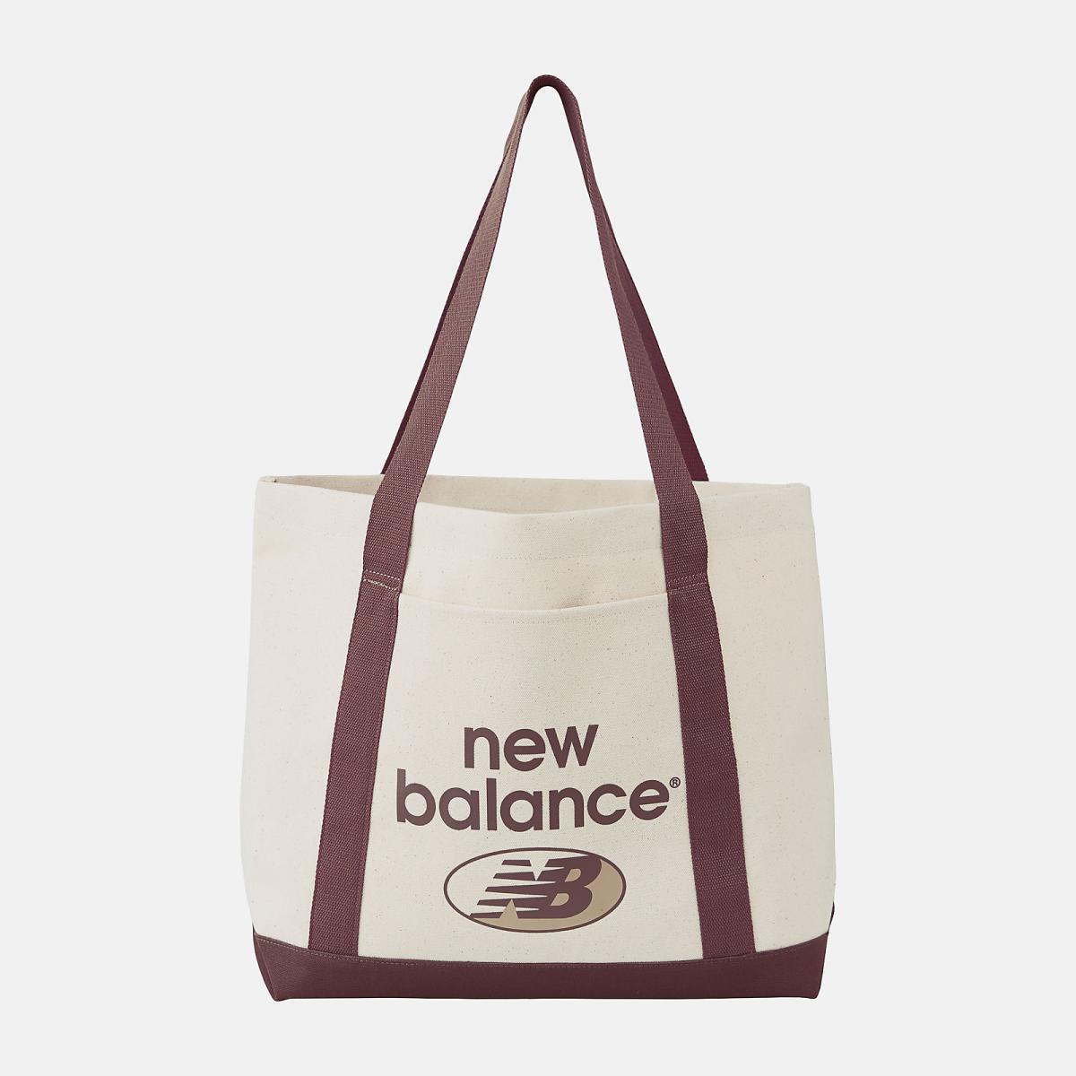 Bags | Kids New Balance Mono Canvas Tote Washed Burgundy