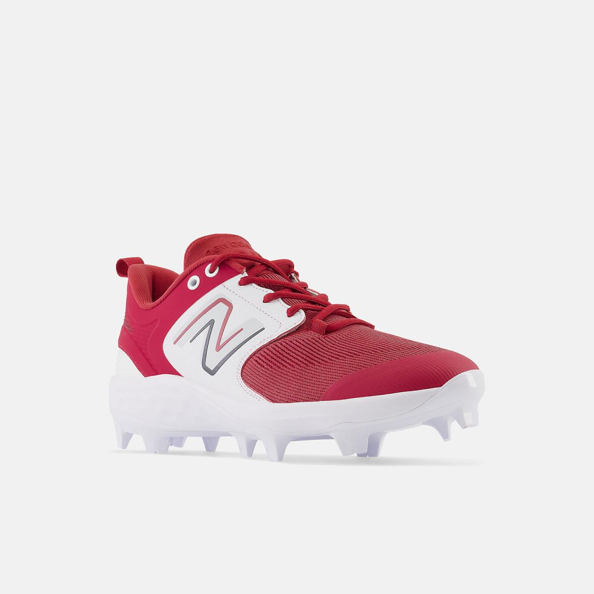 Baseball | Men New Balance Fresh Foam 3000 V6 Molded Team Crimson With White