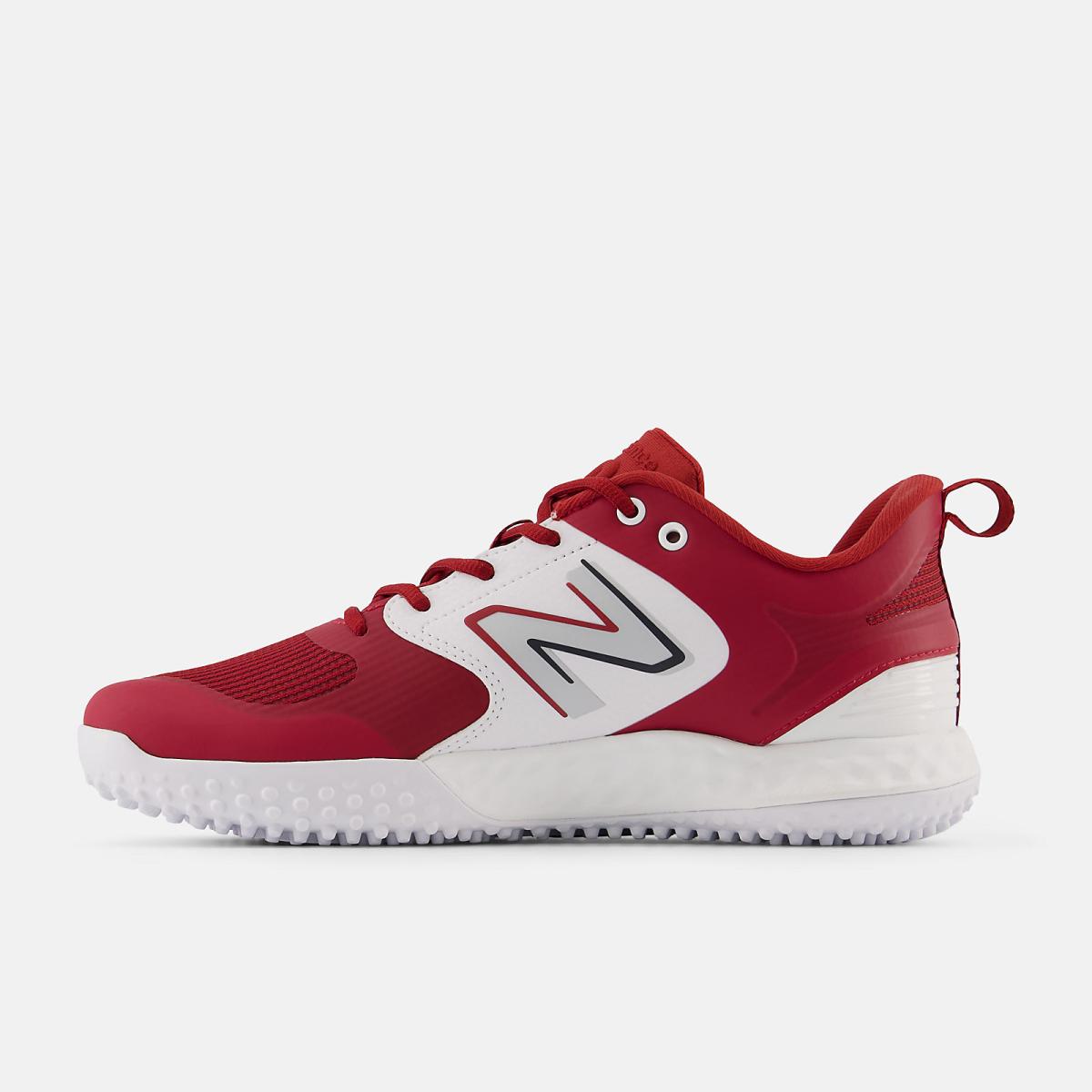 Baseball | Men New Balance Fresh Foam 3000 V6 Turf-Trainer Team Crimson With White