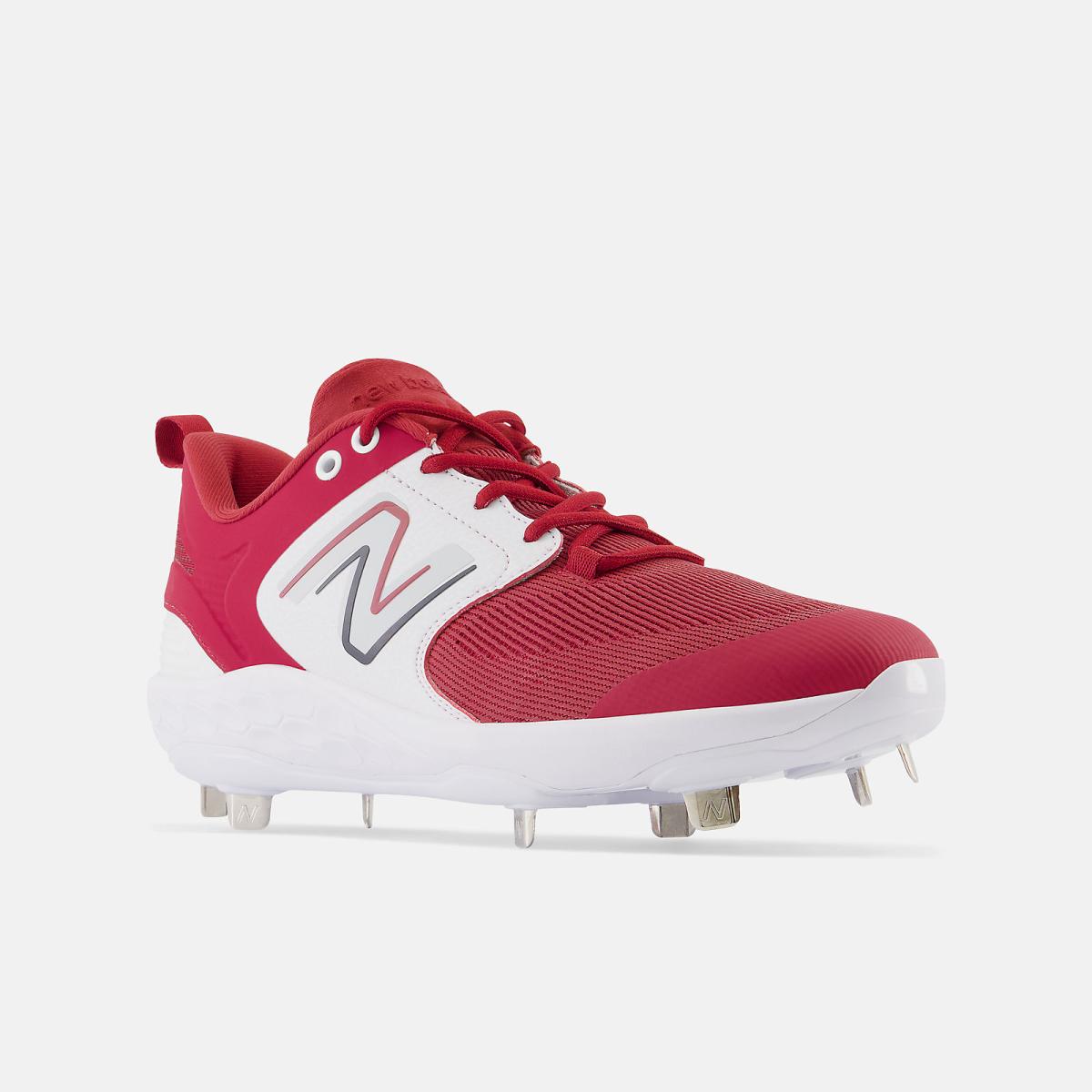 Baseball | Men New Balance Fresh Foam X 3000 V6 Metal Cardinal With White