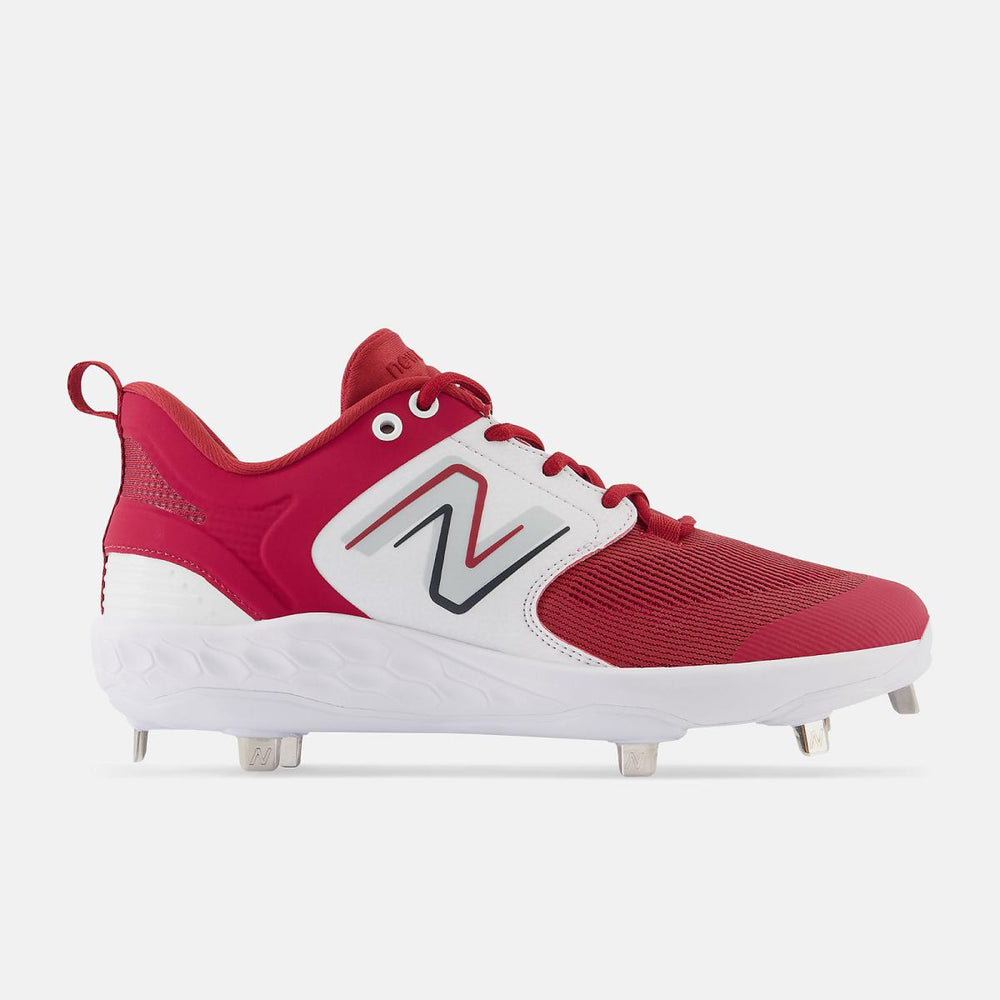 Baseball | Men New Balance Fresh Foam X 3000 V6 Metal Cardinal With White