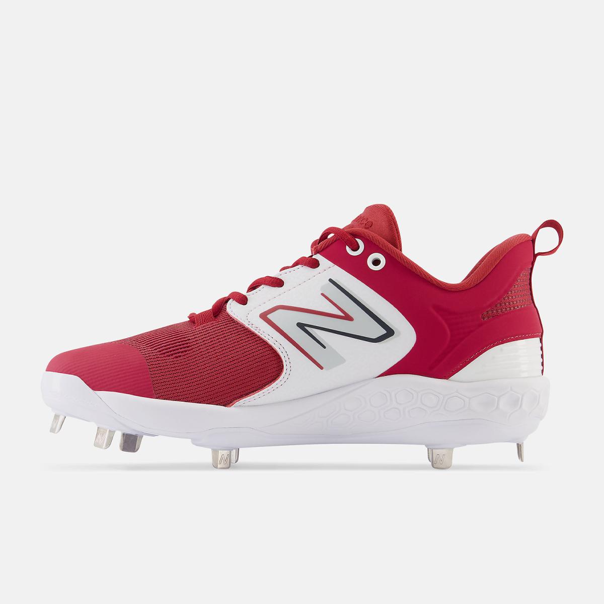 Baseball | Men New Balance Fresh Foam X 3000 V6 Metal Cardinal With White