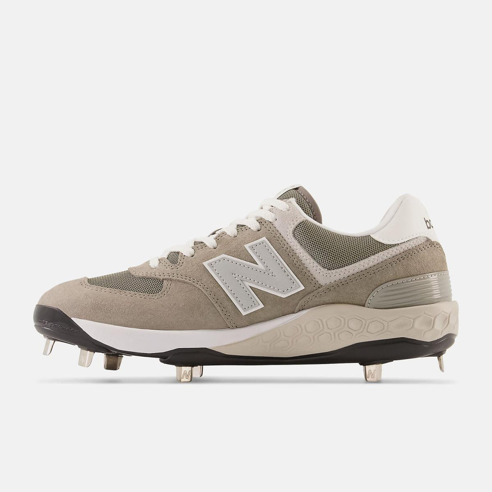 Baseball | Men New Balance Fresh Foam X 574 Cleat Shark Skin With Cement And Cool Gray