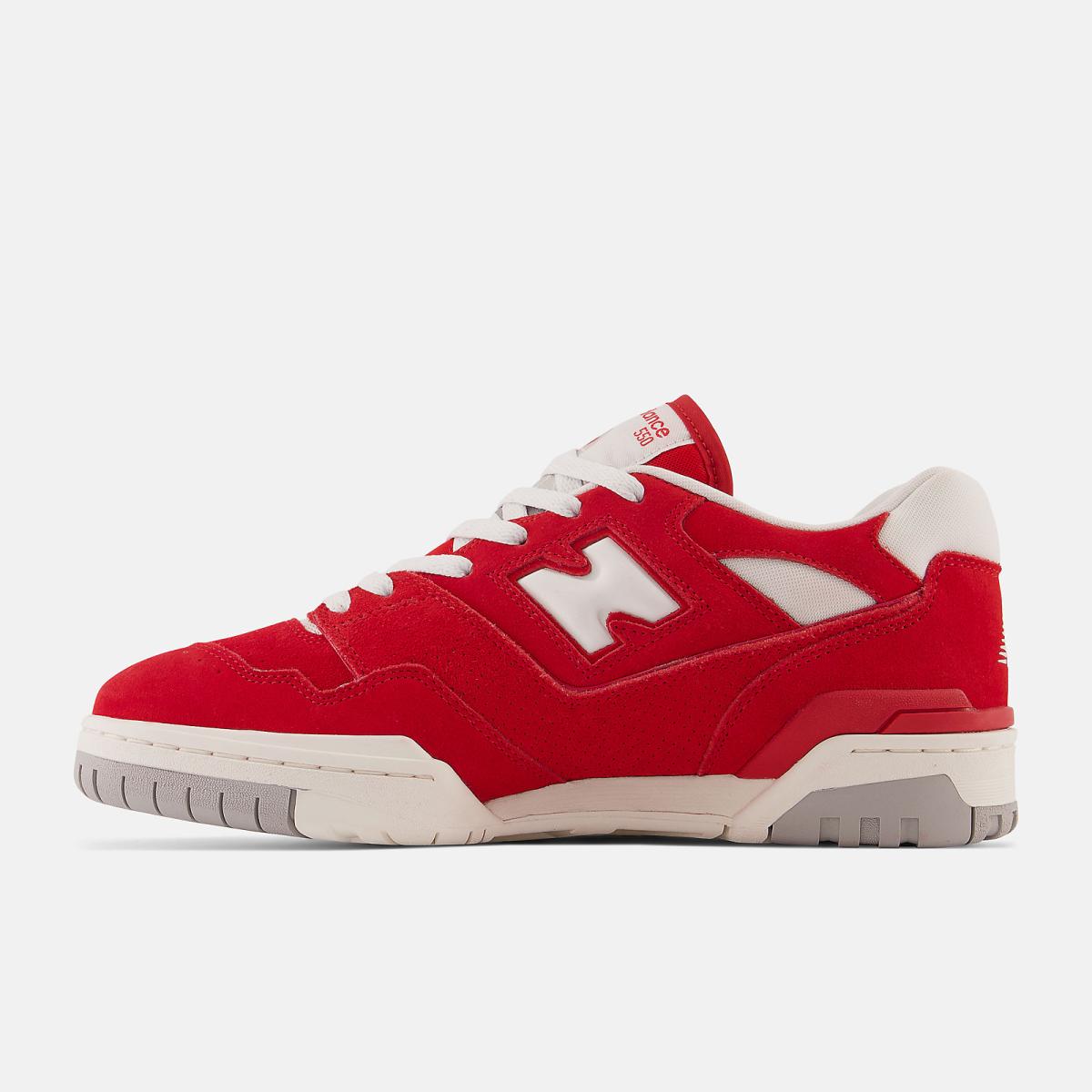 Basketball | Men New Balance 550 Team Red With White And Concrete