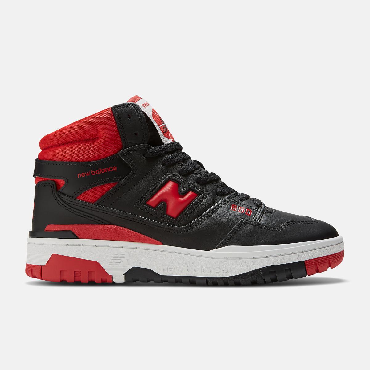 Basketball | Men New Balance 650 Black With Red And White