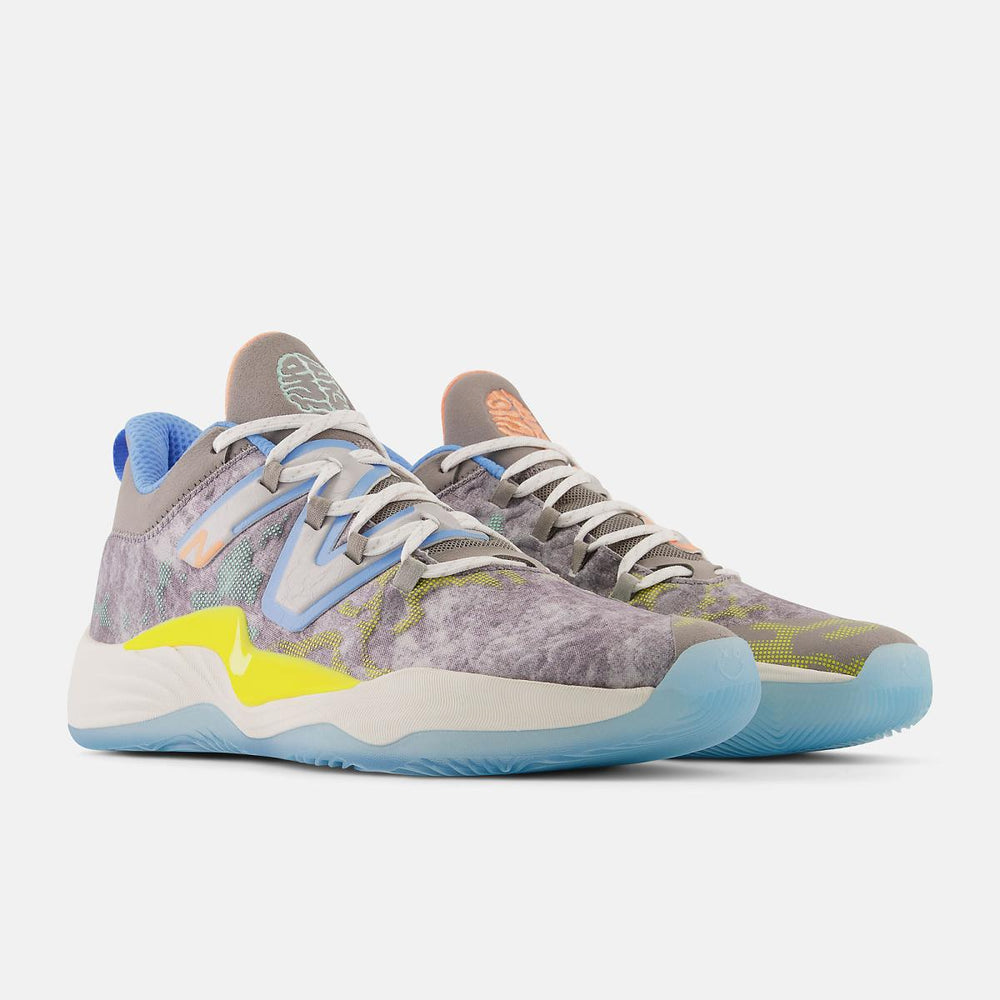 Basketball | Men New Balance TWO WXY V3 Rain Cloud With Bright Mint