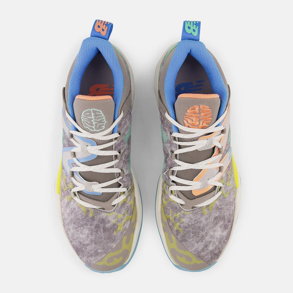 Basketball | Men New Balance TWO WXY V3 Rain Cloud With Bright Mint