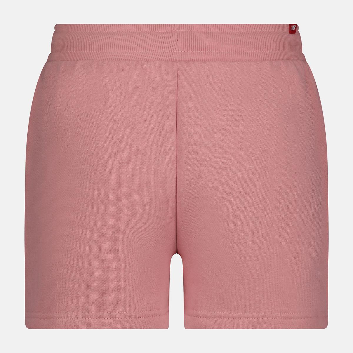 Bottoms | Kids New Balance NB Essential Stacked Logo Short Hazy Rose