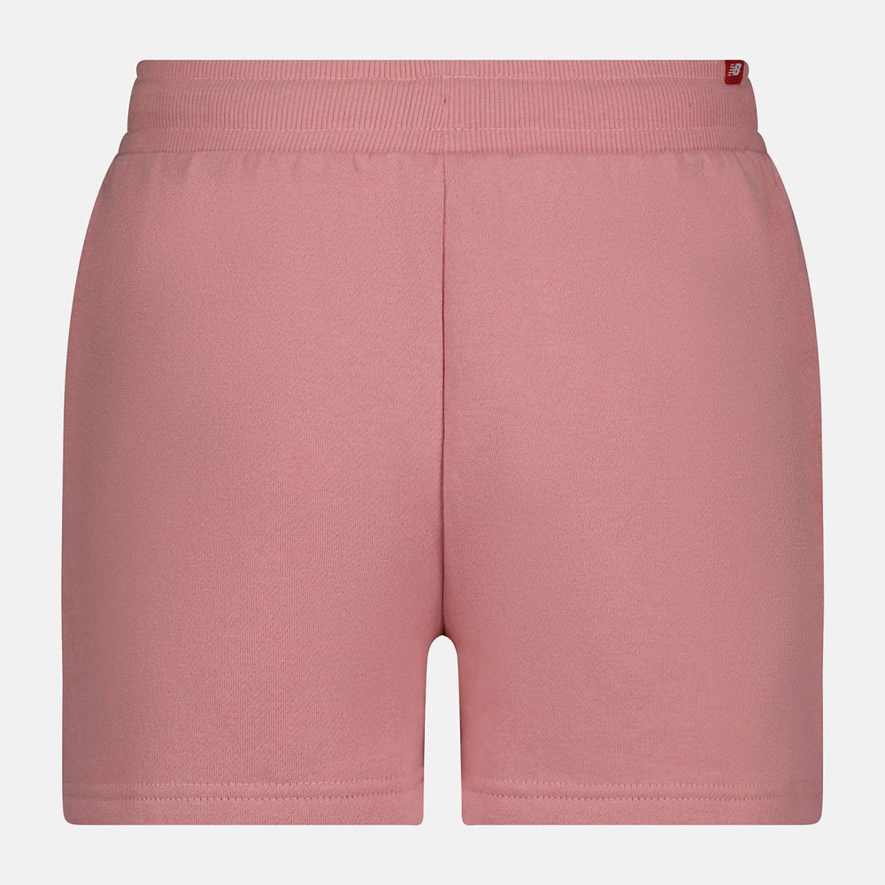 Bottoms | Kids New Balance NB Essential Stacked Logo Short Hazy Rose