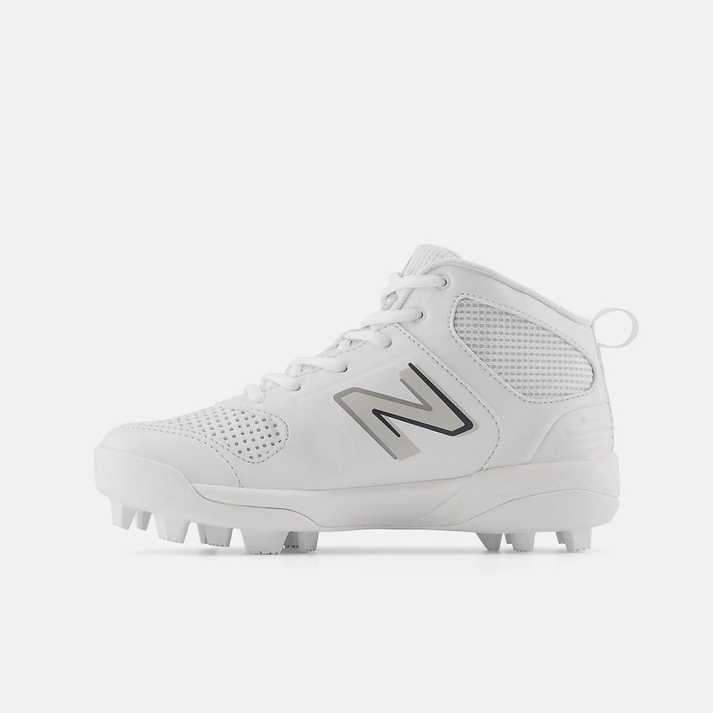 Cleats | Kids New Balance 3000 V6 Rubber Molded Synthetics White