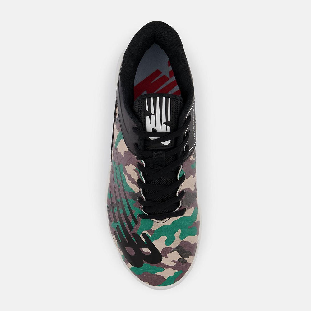 Cleats | Kids New Balance 4040 V6 Rubber Molded Camo Black With Pebble And Bison