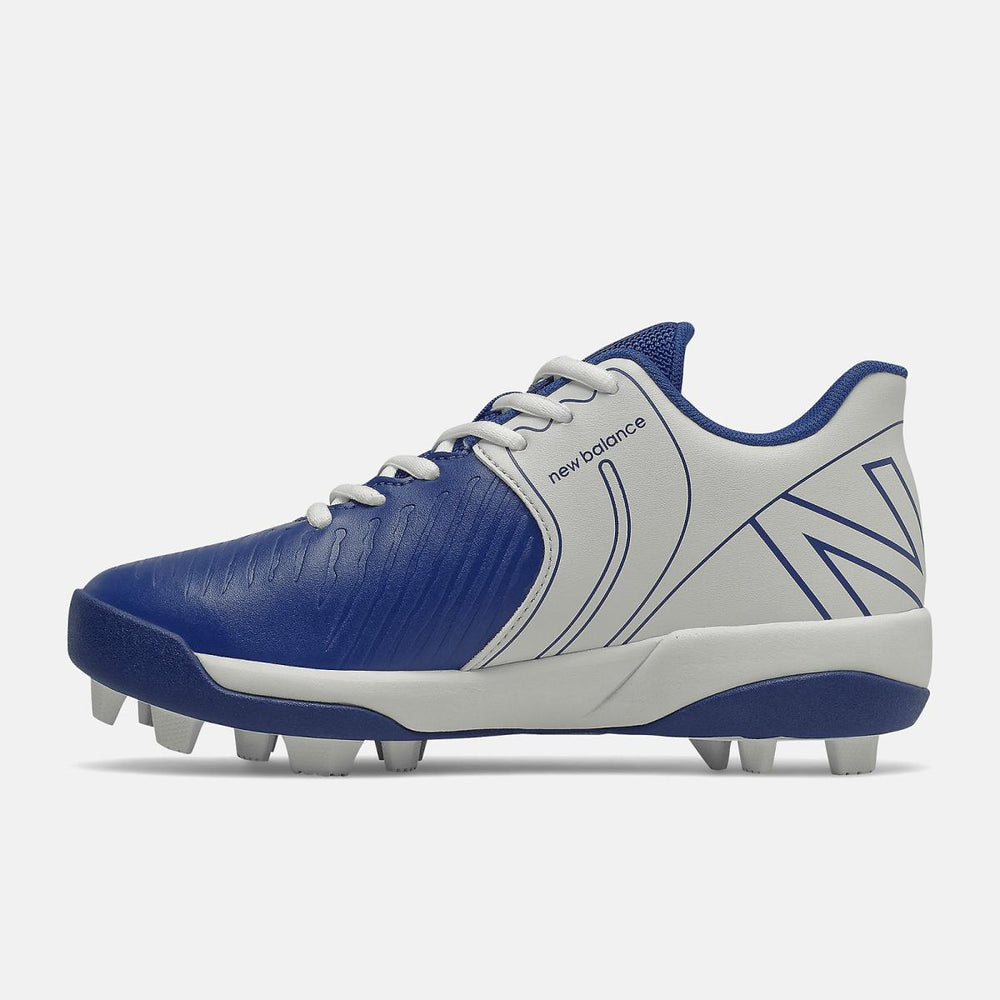 Cleats | Kids New Balance 4040 V6 Rubber Molded Royal With White