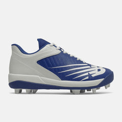 Cleats | Kids New Balance 4040 V6 Rubber Molded Royal With White