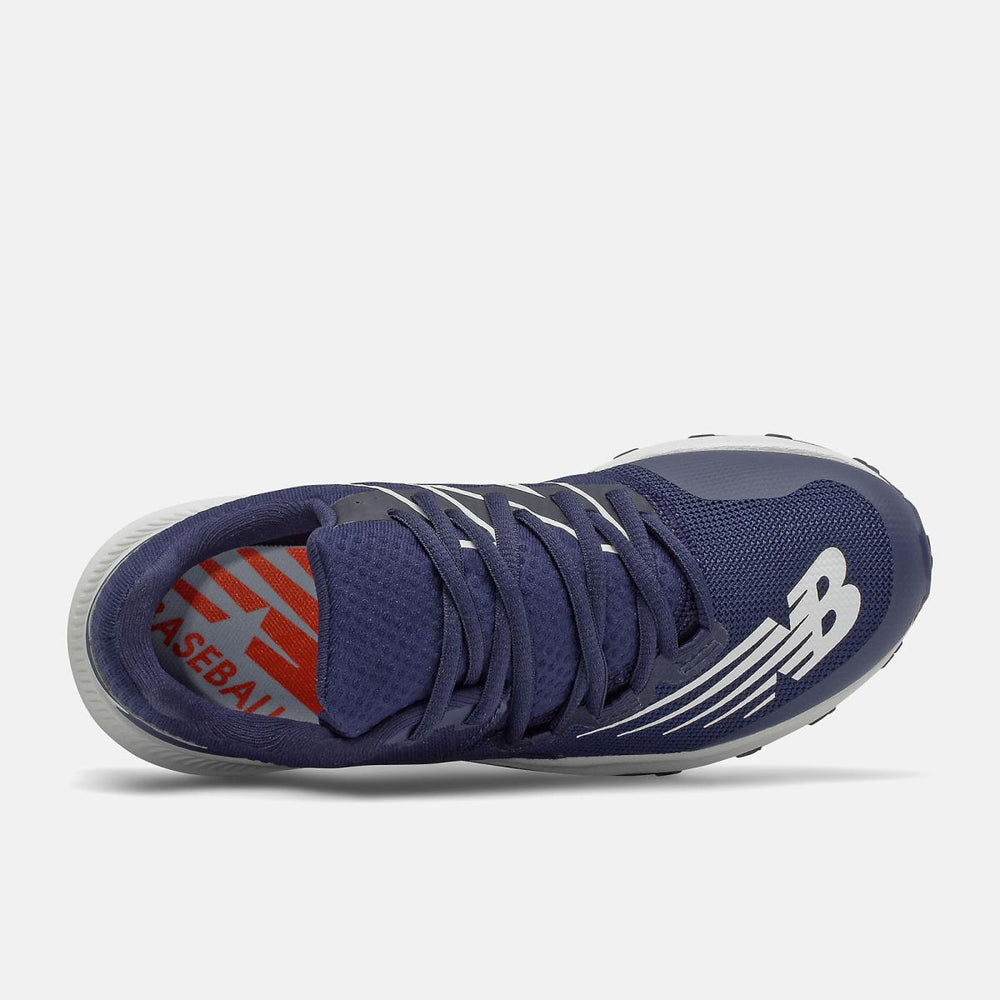Cleats | Kids New Balance 4040 V6 Youth Turf Trainer Navy With White