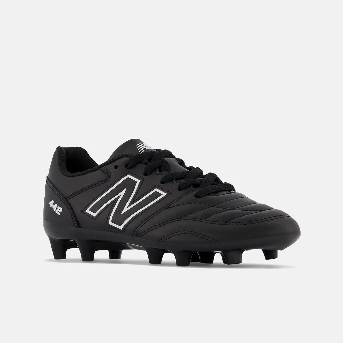 Cleats | Kids New Balance 442 V2 ACADEMY JNR FG Black With White