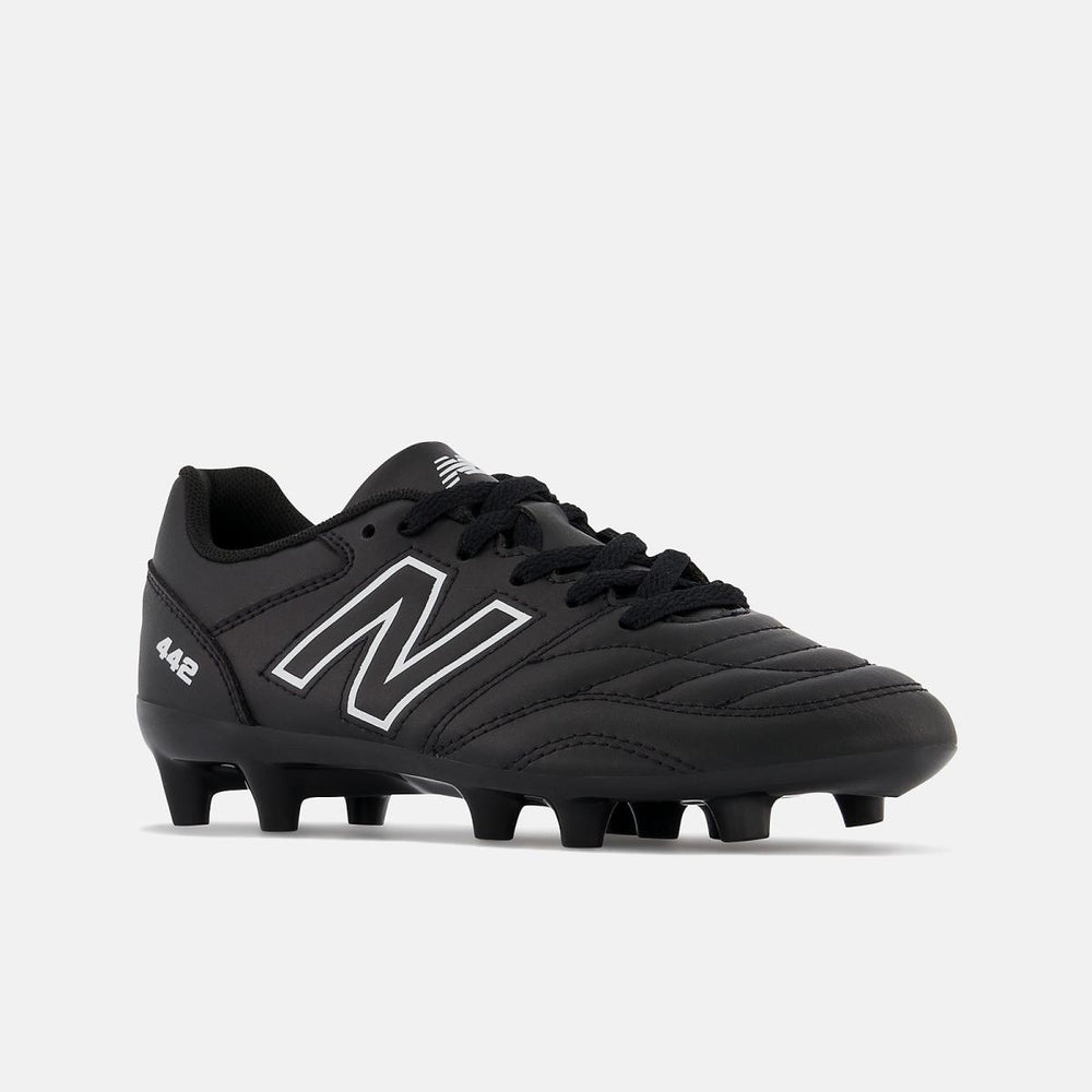 Cleats | Kids New Balance 442 V2 ACADEMY JNR FG Black With White