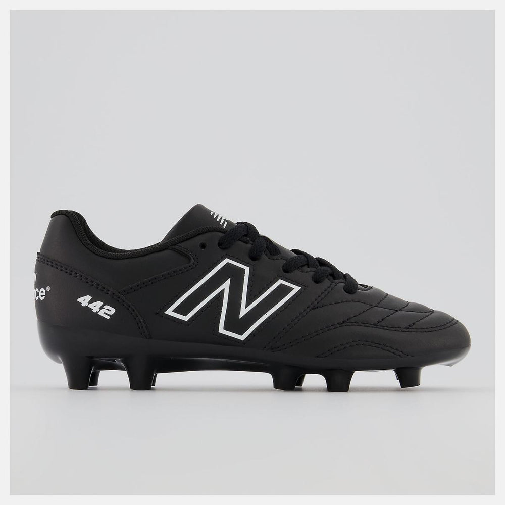 Cleats | Kids New Balance 442 V2 ACADEMY JNR FG Black With White