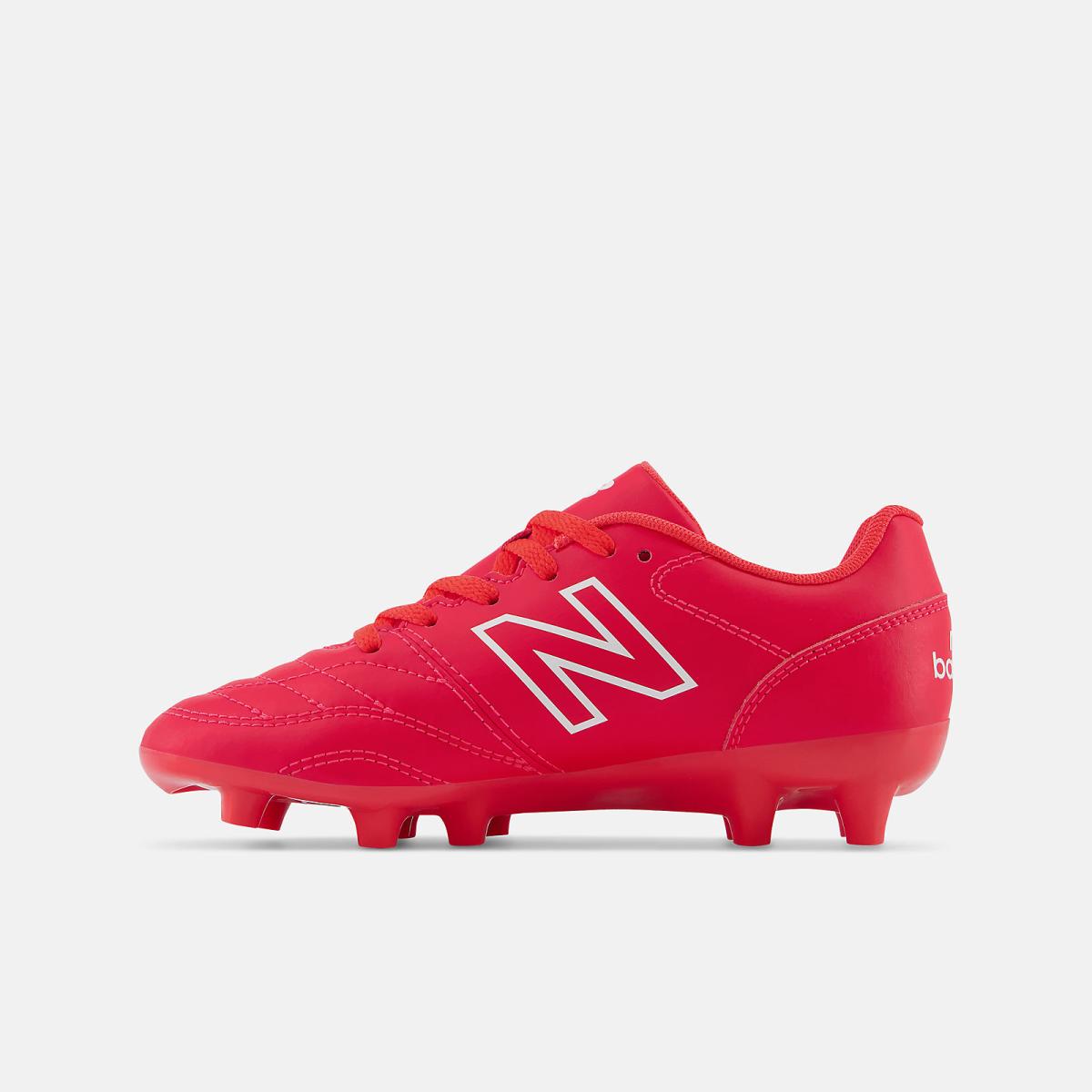 Cleats | Kids New Balance 442 V2 ACADEMY JNR FG Energy Red With White