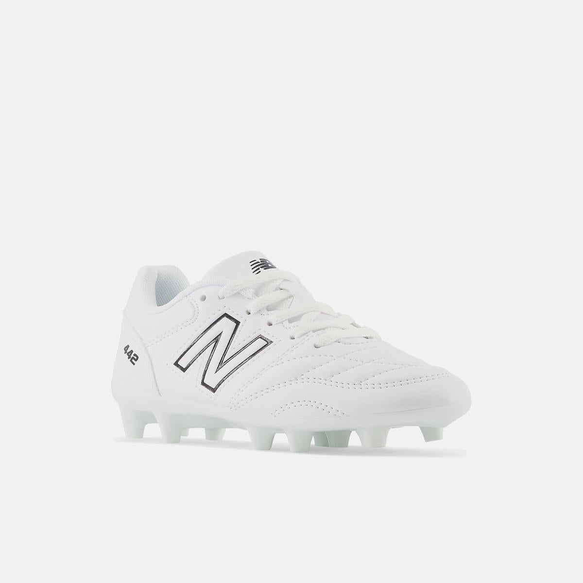 Cleats | Kids New Balance 442 V2 ACADEMY JNR FG White With Black