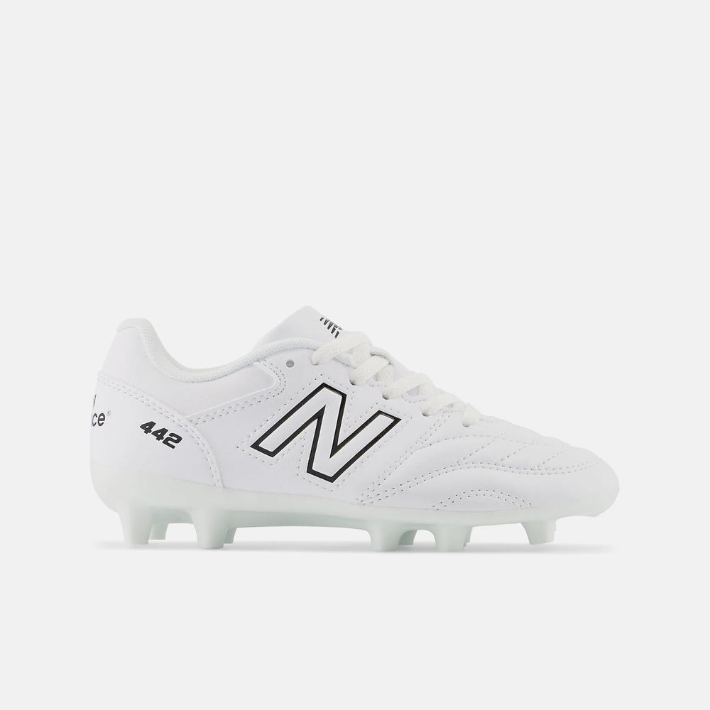 Cleats | Kids New Balance 442 V2 ACADEMY JNR FG White With Black