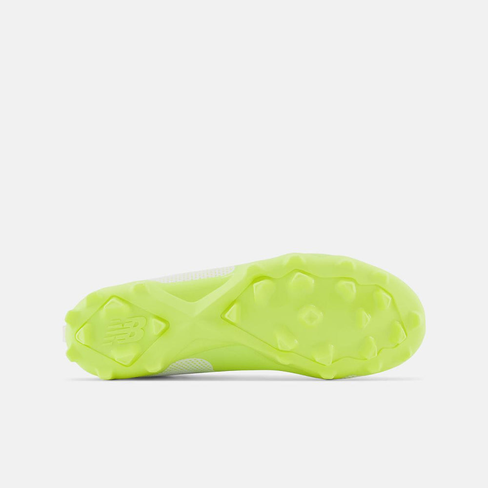 Cleats | Kids New Balance FreezeLX V4 Jr White With Hi-lite And Black