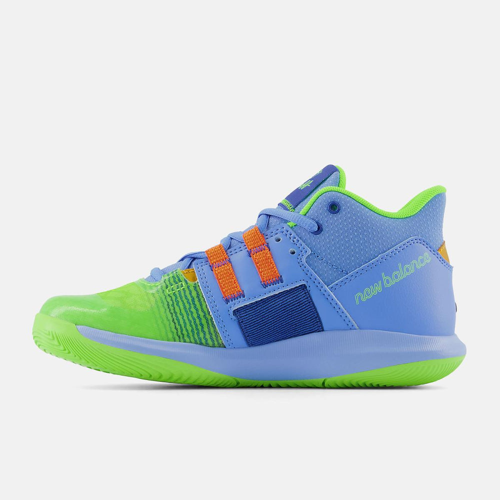 Cleats | Kids New Balance Kid&#039;s Coco CG1 Blue With Green And Orange Rust