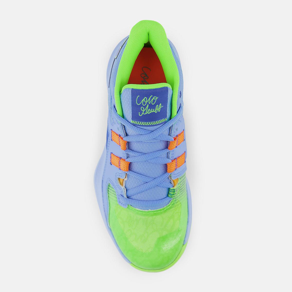 Cleats | Kids New Balance Kid&#039;s Coco CG1 Blue With Green And Orange Rust